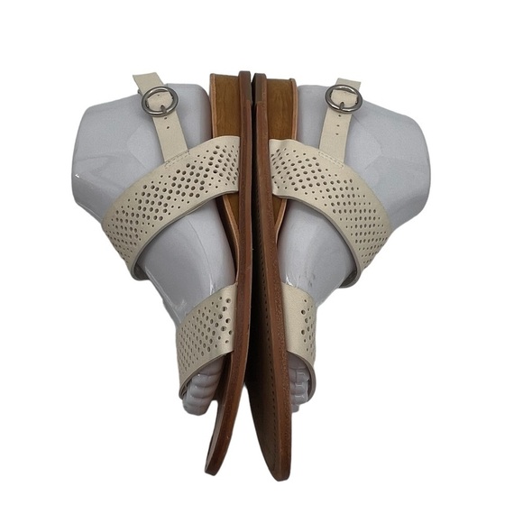 Dolce Vita Women’s Cream Ankle Strap Perforated Sandals Size 7.5 - Picture 6 of 8